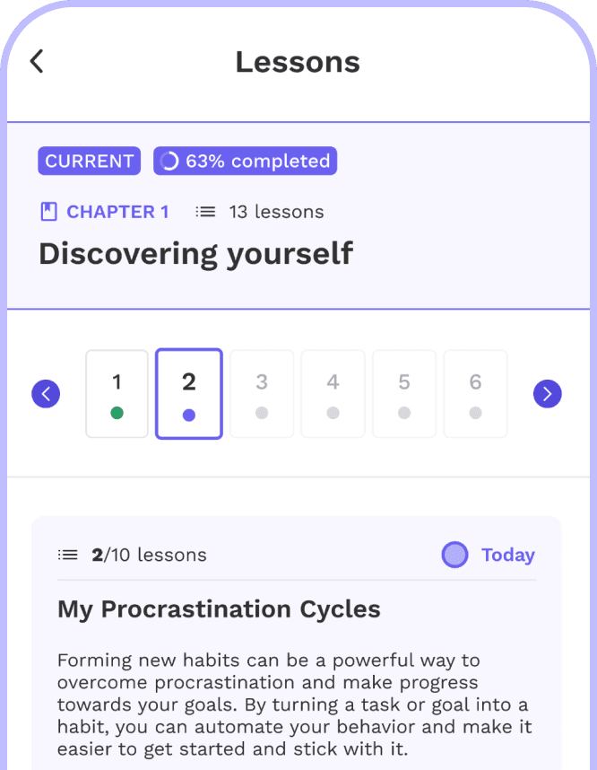 Learn with Tailored CBT Lessons